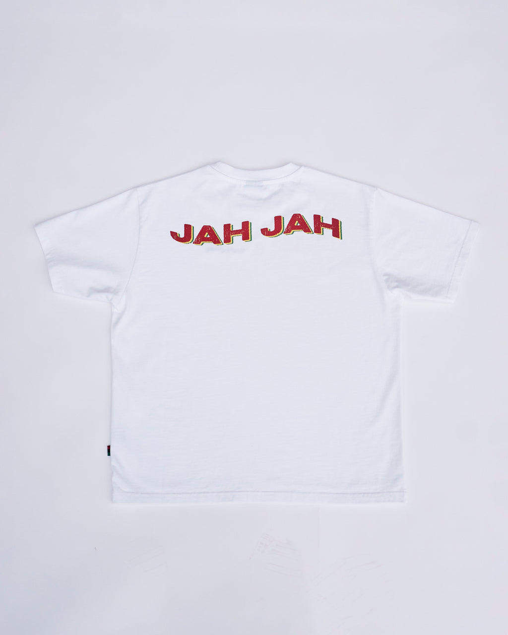 WHITE EMBROIDERED LOGO T-SHIRT