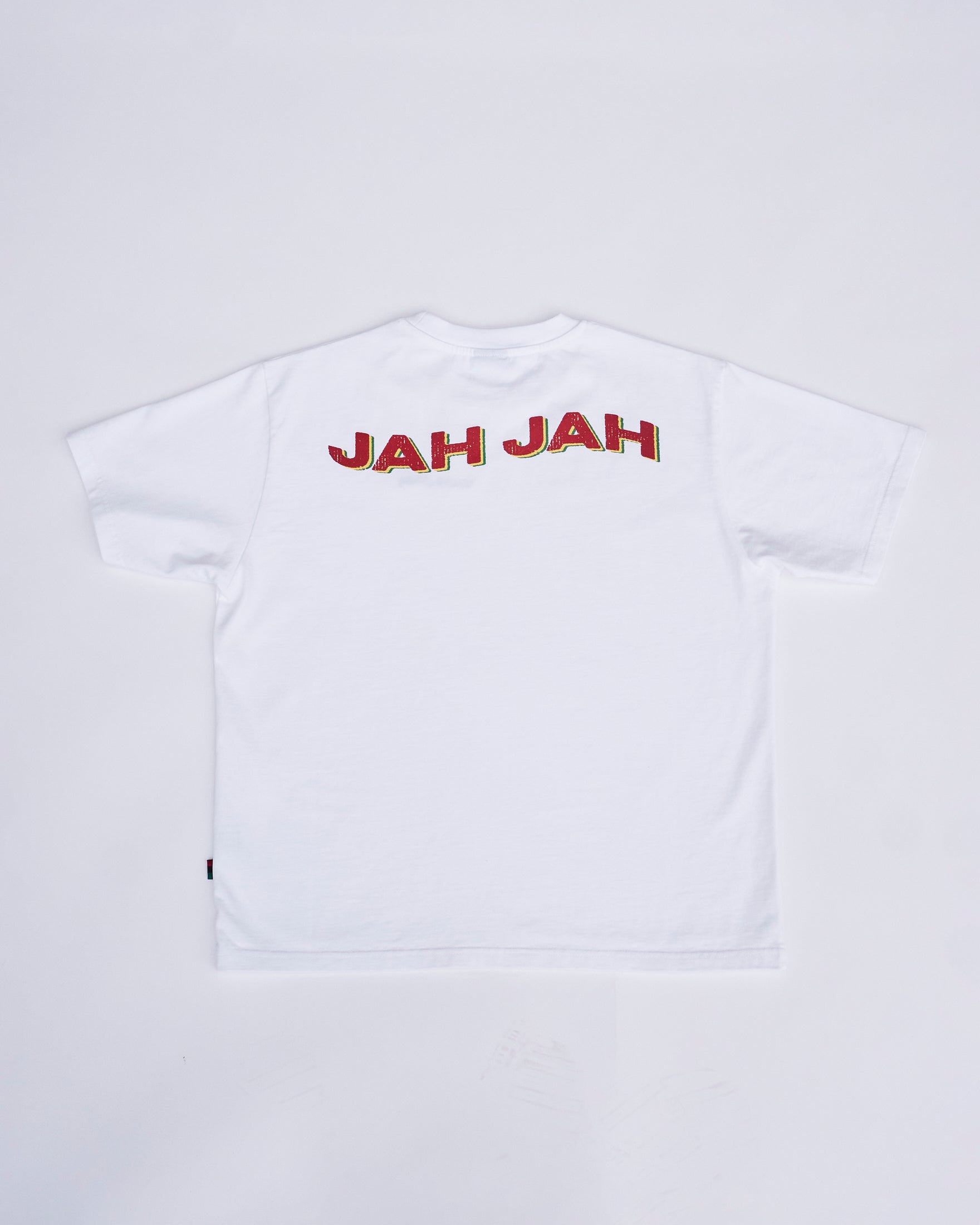 WHITE EMBROIDERED LOGO T-SHIRT