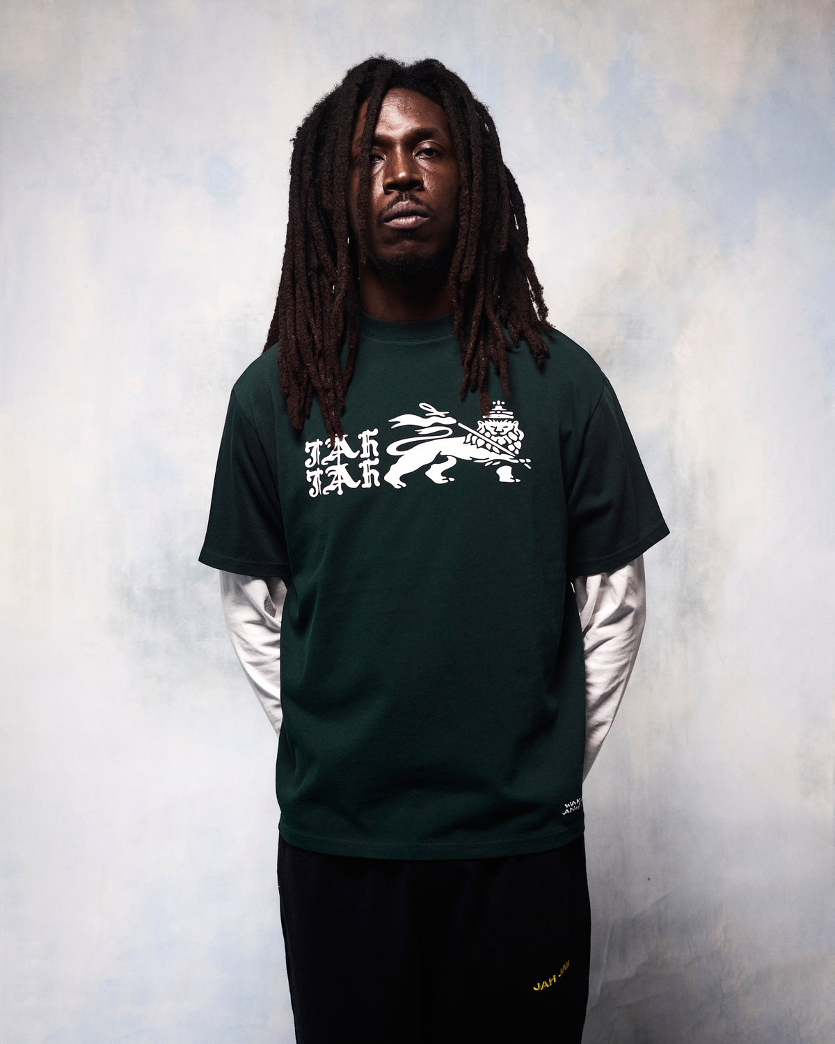 Lion Ankh T-Shirt Forest Green - Jah Jah Studio