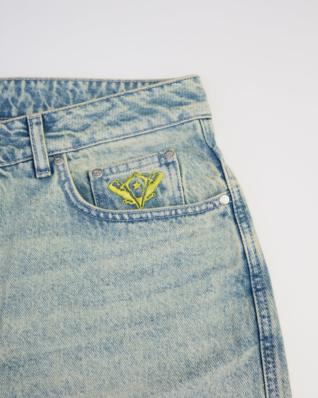 OLD LIGHT BLUE LOGO DENIM SHORT
