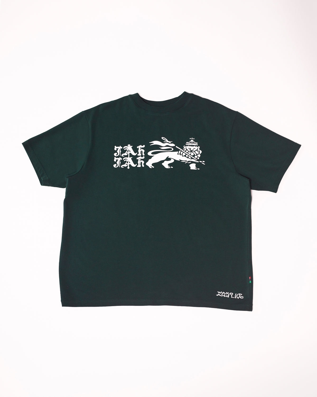 Lion Ankh T-Shirt Forest Green - Jah Jah Studio