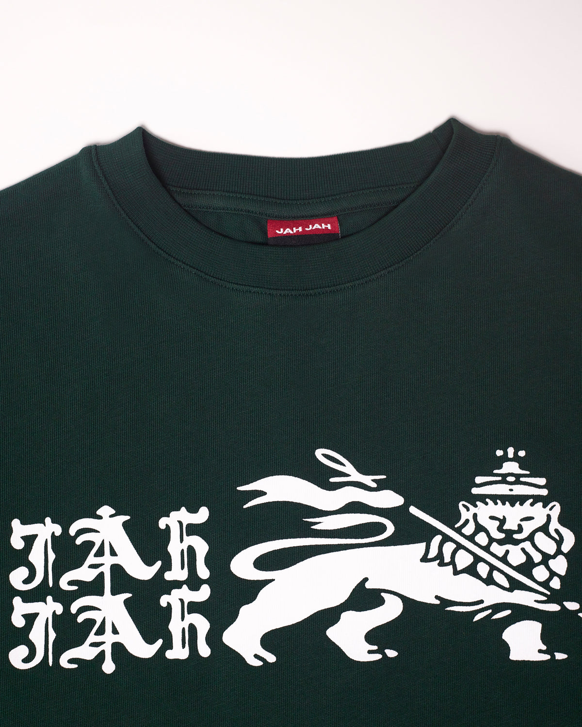 Lion Ankh T-Shirt Forest Green - Jah Jah Studio