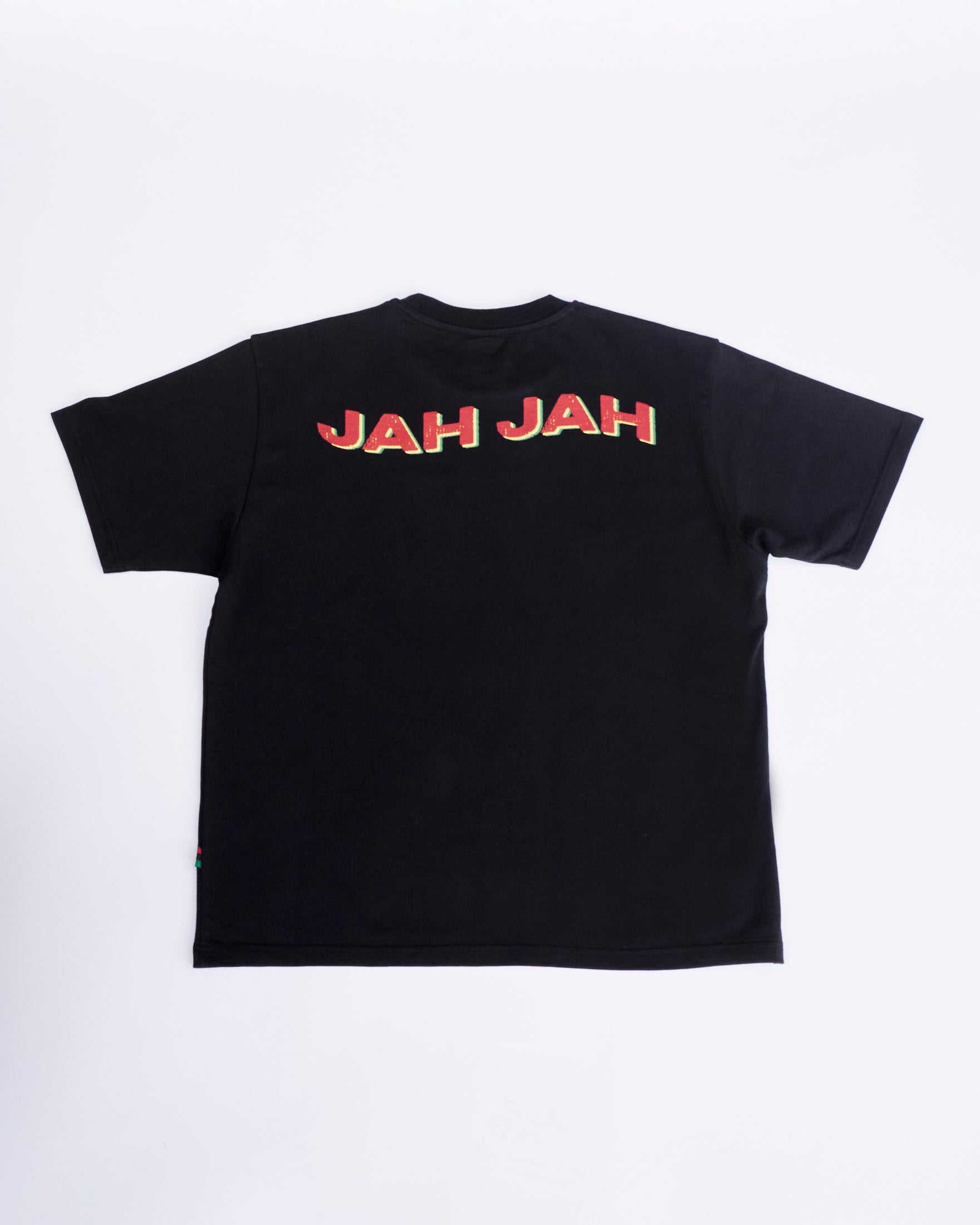 BLACK EMBROIDERED LOGO T-SHIRT