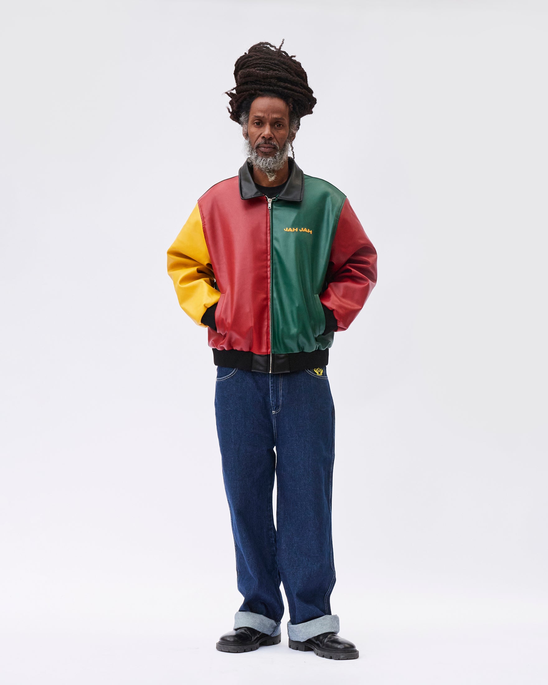 TRICOLOR NO LEATHER JACKET